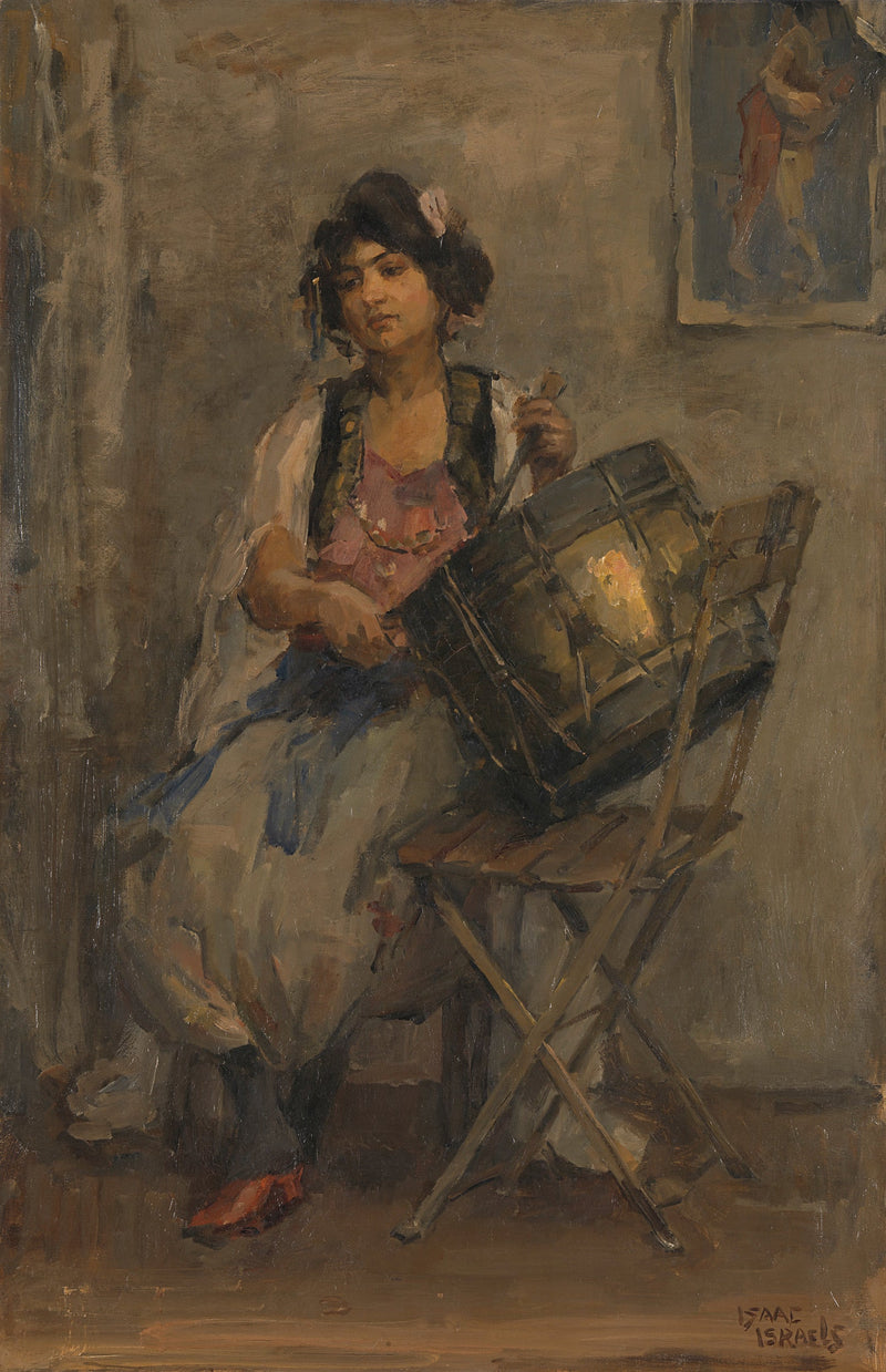 De dame die klopt - Isaac Israëls