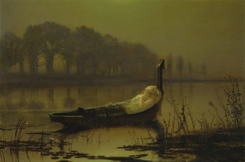 De Dame van Shalott - John Atkinson Grimshaw

Source:
La Dame de Shalott - John Atkinson Grimshaw