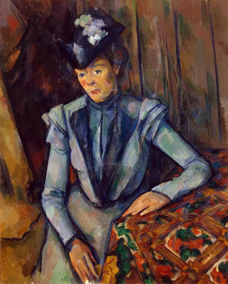 De Dame in het blauw - Paul Cézanne