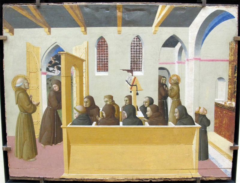 De Verdoemenis van de ziel van de gierigaard van Citerna - Stefano di Giovanni (Sassetta)