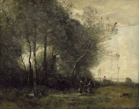 De Dans van de herders. Herinnering aan Arleux - Jean-Baptiste Camille Corot