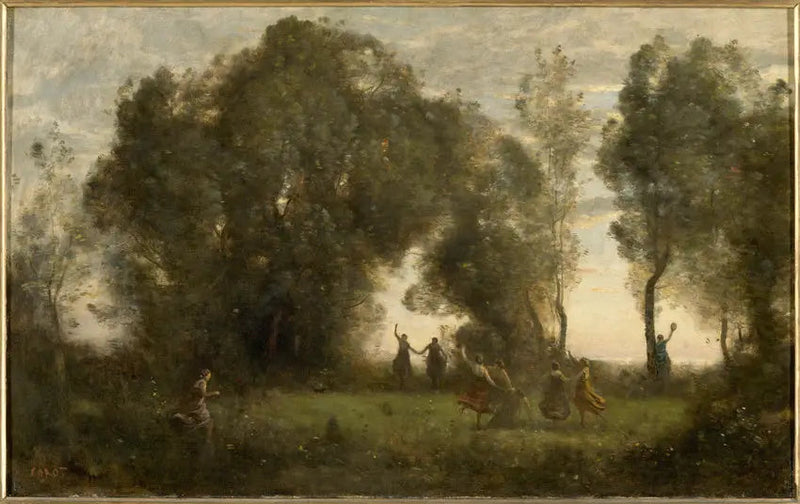 De Dans van de nimfen - Jean-Baptiste Camille Corot