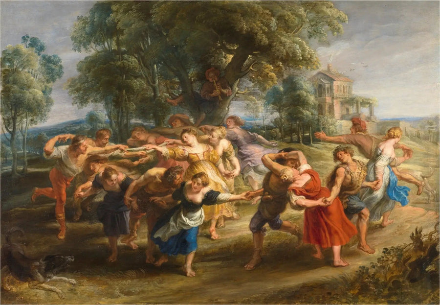 De dans van de dorpelingen - Peter Paul Rubens