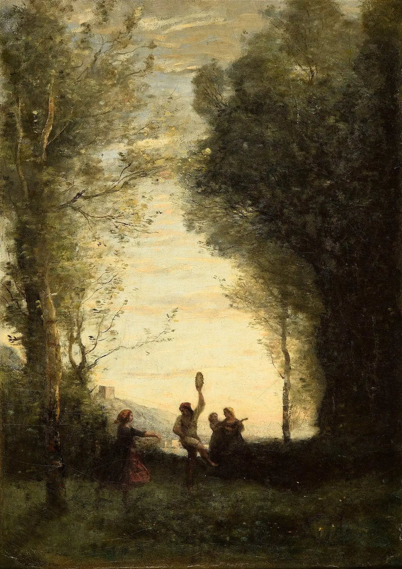De Italiaanse Dans - Jean-Baptiste Camille Corot