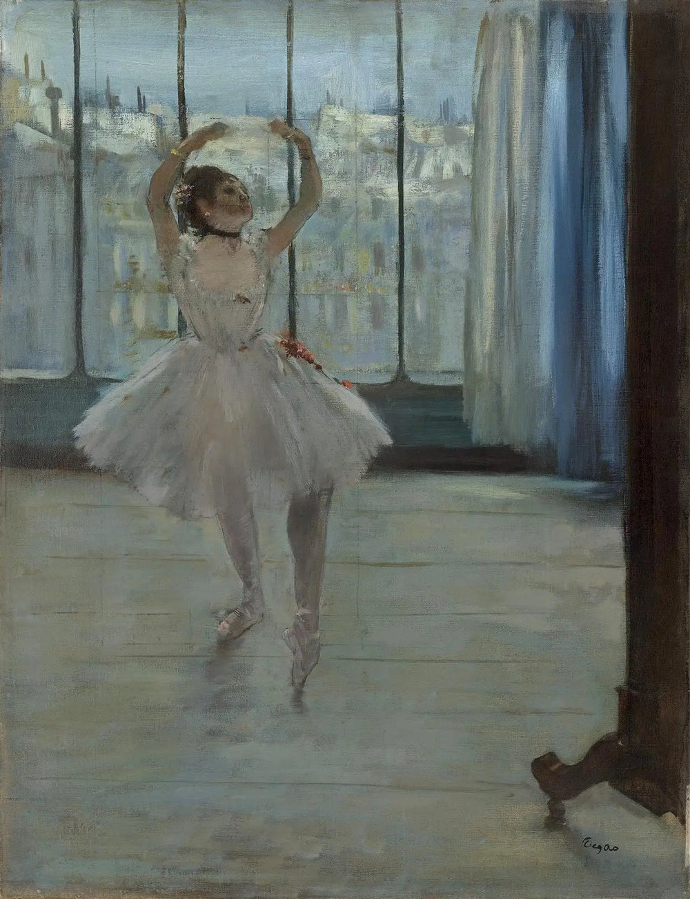 Reproduction du tableau « La Danseuse dans l'atelier du photographe - Edgar Degas » par Alpha Reproduction en peinture à l’huile
