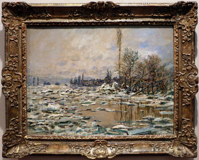 Reproduction du tableau « La Débâcle, Temps Gris - Claude Monet » par Alpha Reproduction en peinture à l’huile