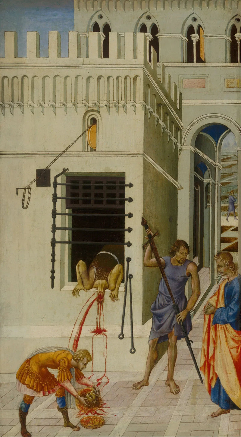 De onthoofding van Johannes de Doper - Giovanni di Paolo