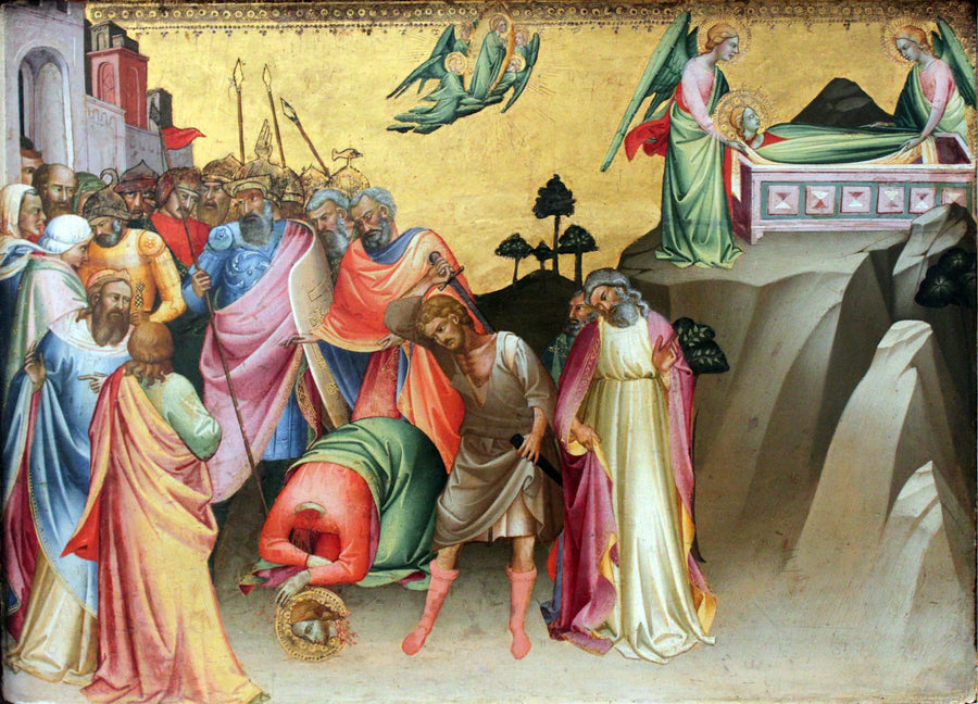 De onthoofding van Sint-Catharina van Alexandrië - Lorenzo Monaco