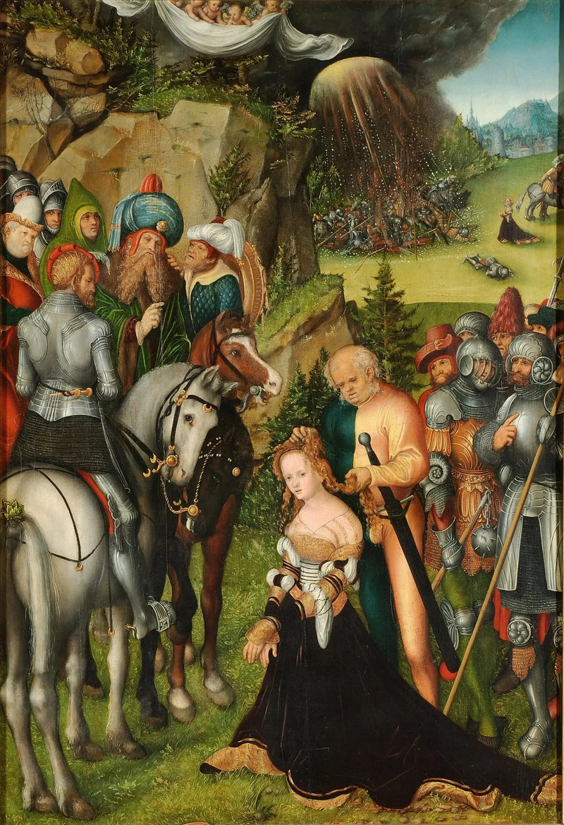 De onthoofding van Sint-Catharina - Lucas Cranach de Oudere