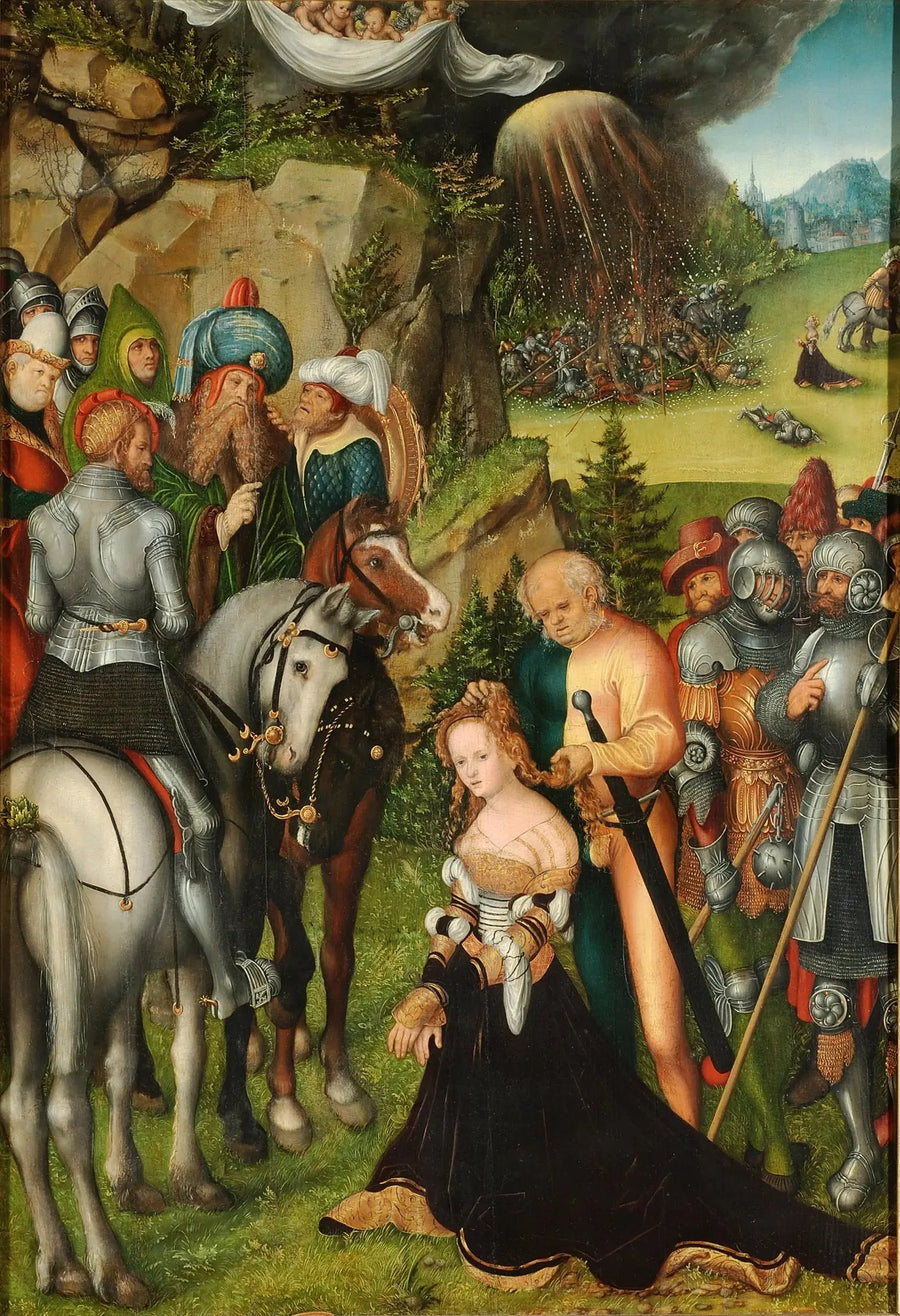 De onthoofding van Sint-Catharina - Lucas Cranach de Oudere