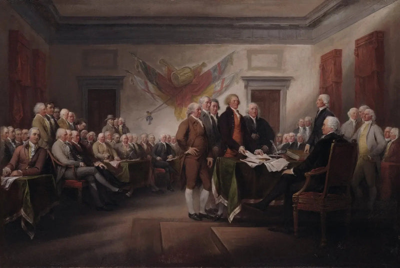 De Onafhankelijkheidsverklaring, 4 juli 1776 - John Trumbull

Source:
La Déclaration d'indépendance, 4 juillet 1776 - John Trumbull