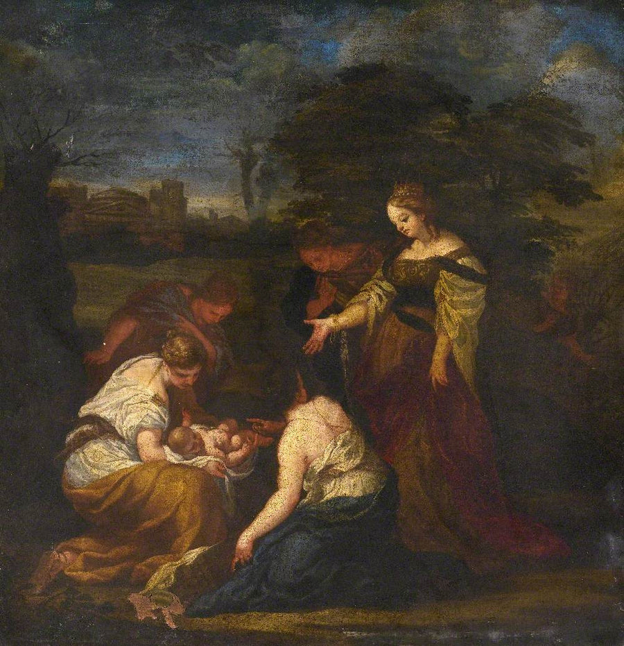 De ontdekking van Mozes in de rietkraag - Pietro da Cortona