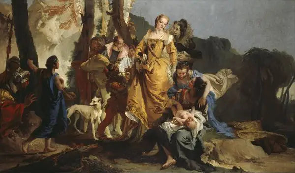 De ontdekking van Mozes - Giovanni Battista Tiepolo