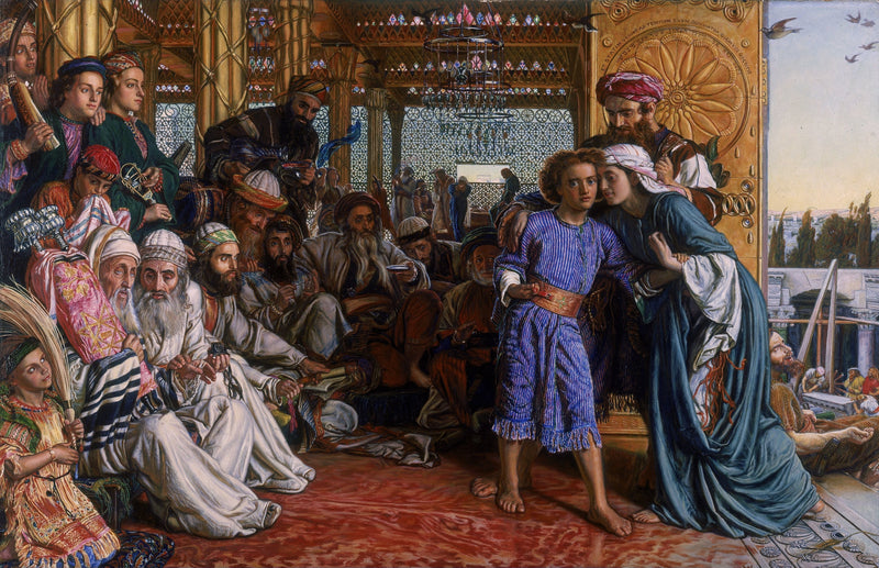 De Ontdekking van de Redder in de Tempel - William Holman Hunt