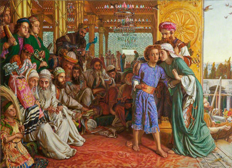 De ontdekking van de Redder in de Tempel - William Holman Hunt