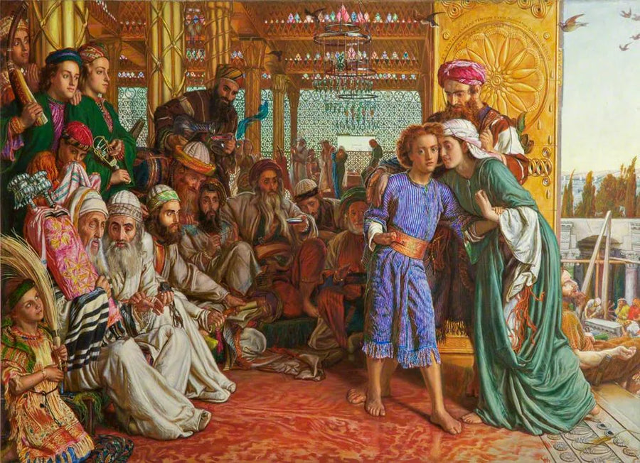 De ontdekking van de Redder in de Tempel - William Holman Hunt