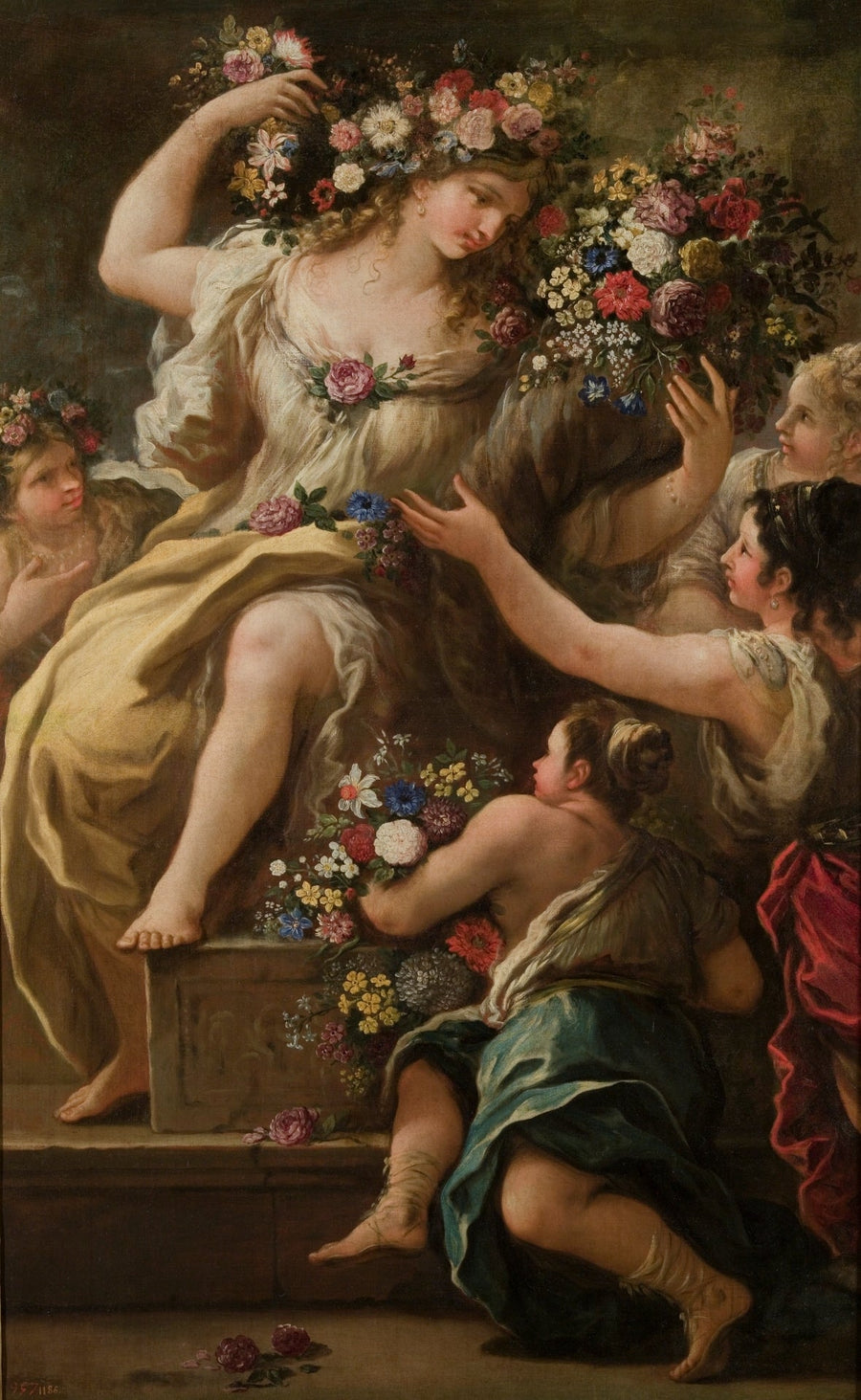 De godin Flora - Luca Giordano