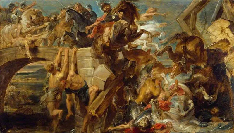 De nederlaag en de dood van Maxence - Peter Paul Rubens