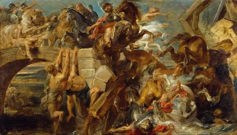 De nederlaag en de dood van Maxence - Peter Paul Rubens