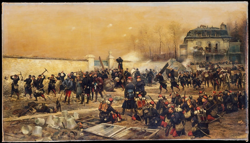 De Verdediging van Champigny - Édouard Detaille