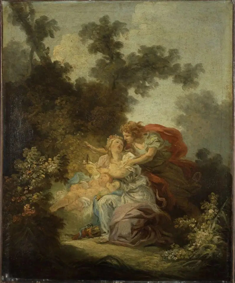 De verdediging van de Liefde - Jean-Honoré Fragonard