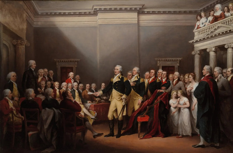 De ontslag van generaal Washington, 23 december 1783 - John Trumbull

Source:
La démission du général Washington, le 23 décembre 1783 - John Trumbull