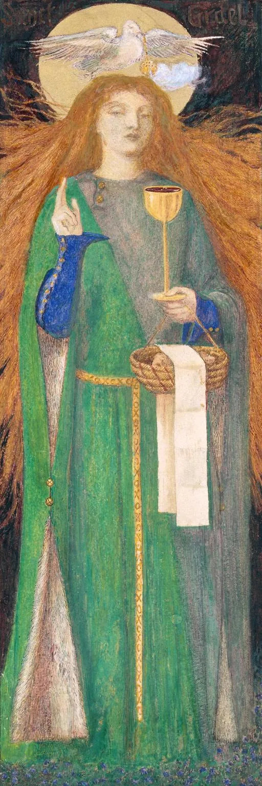 De Jonkvrouw van Sanct Grael - Dante Gabriel Rossetti