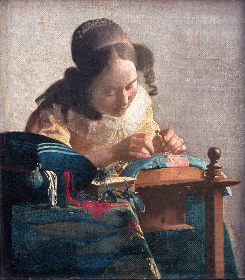 De Kantwerkster - Johannes Vermeer