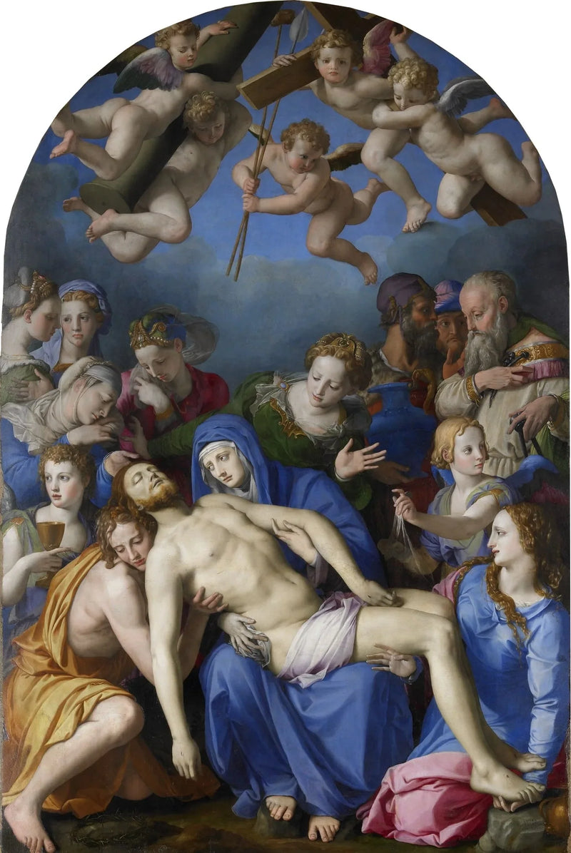 De rouw op de gestorven Christus - Bronzino
