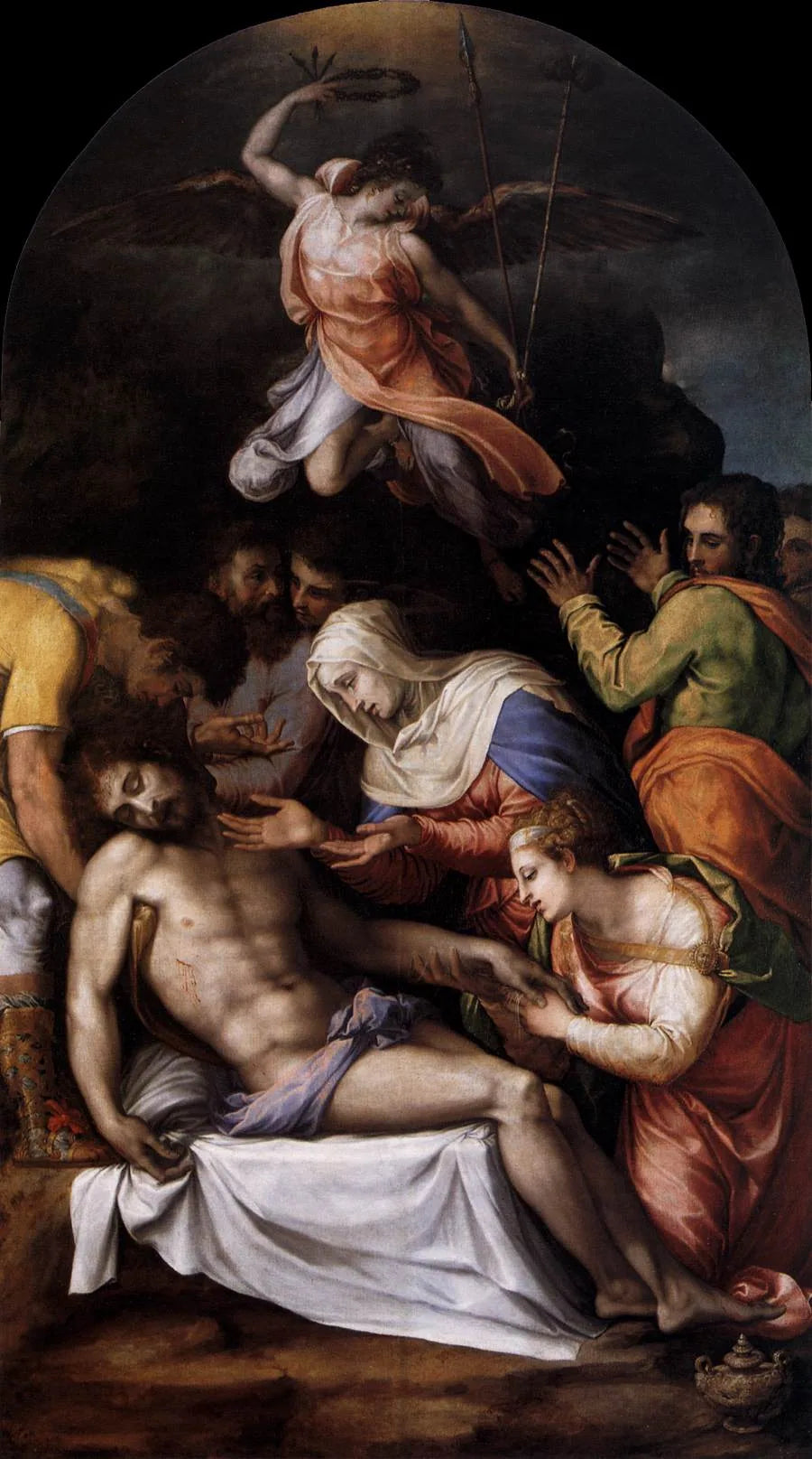 De afzetting van het kruis - Francesco Salviati