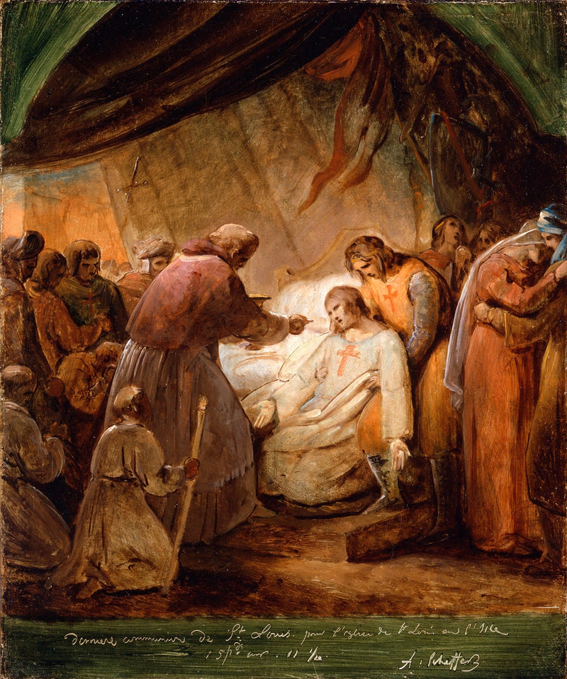 De laatste communie van Sint-Lodewijk - Ary Scheffer