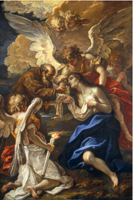 De laatste communie van Sint-Maria van Egypte - Sebastiano Ricci