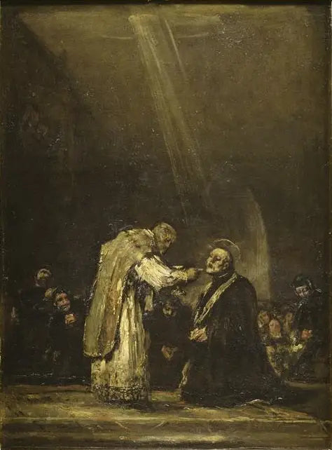 De laatste communie van San José de Calasanz - Francisco de Goya