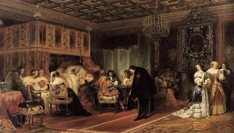 De laatste ziekte van kardinaal Mazarin - Paul Delaroche

Source:
La dernière maladie du cardinal Mazarin - Paul Delaroche