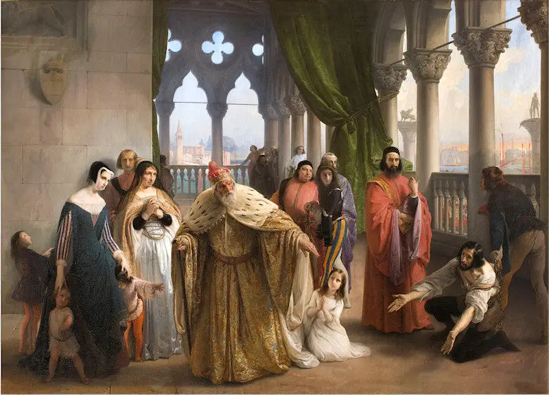De laatste ontmoeting tussen Jacopo Foscari en zijn familie vóór zijn ballingschap - Francesco Hayez

Source:
La dernière rencontre entre Jacopo Foscari et sa famille avant son exil - Francesco Hayez