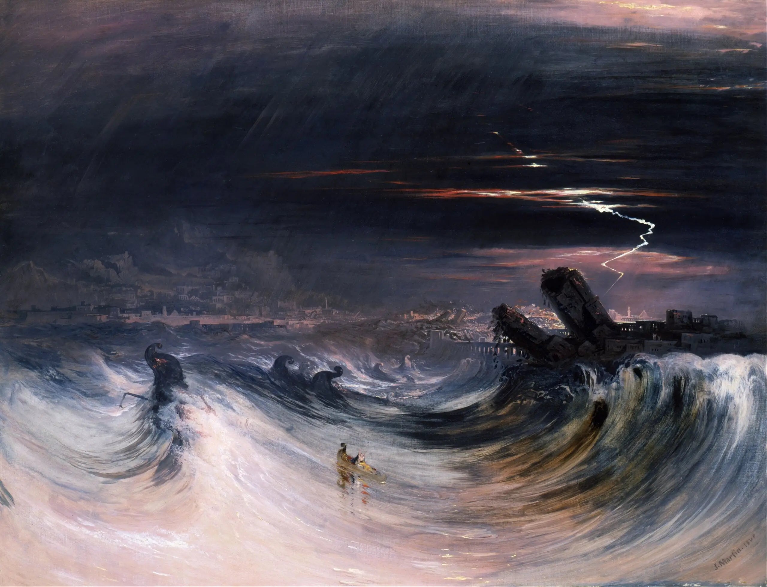 La Destruction de Tyr - John Martin - Alpha Reproduction