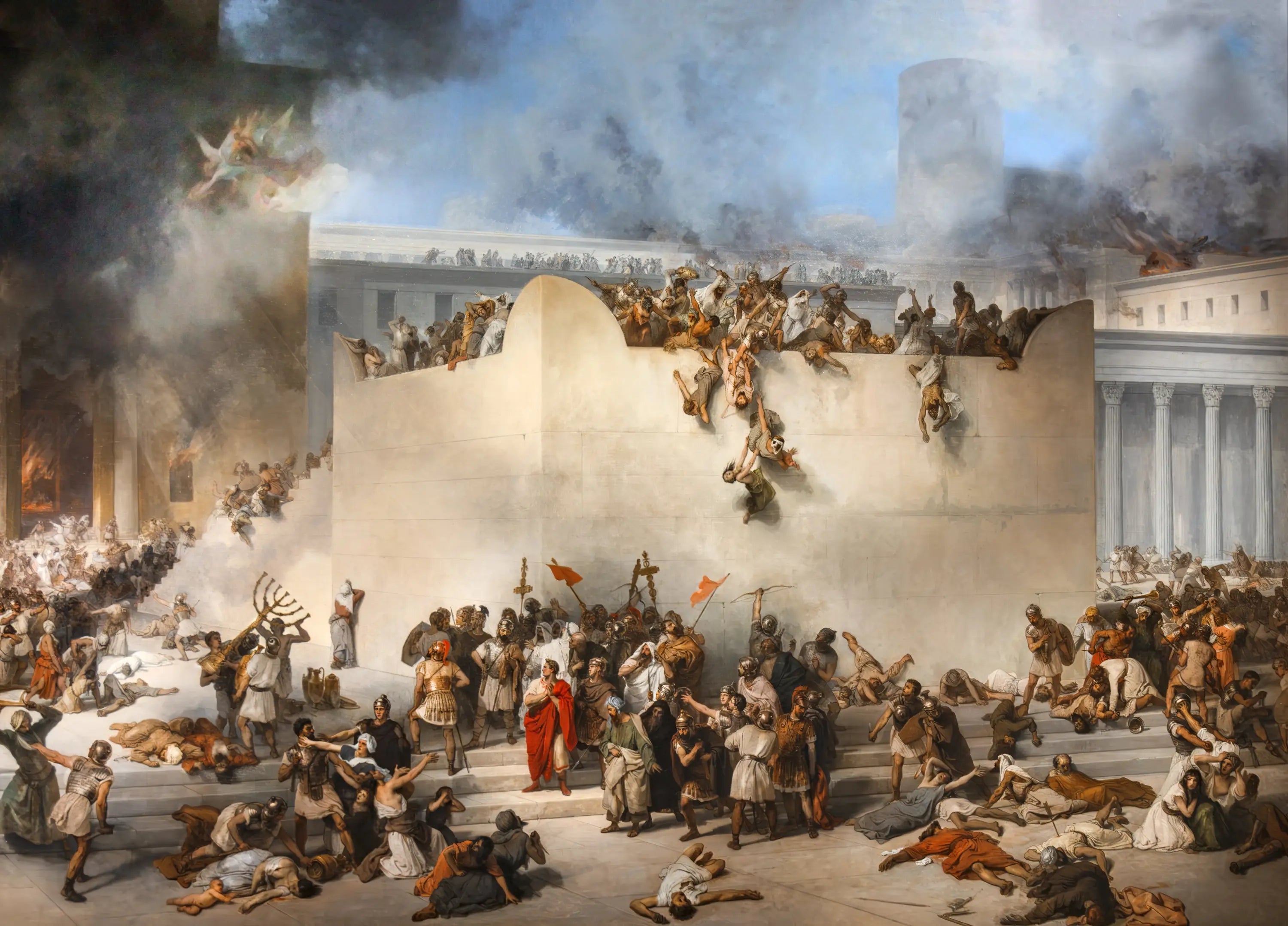 La destruction du temple de Jérusalem - Francesco Hayez - Alpha Reproduction