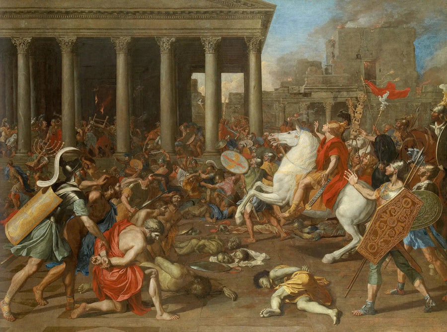 De Vernietiging van de Tempel van Jeruzalem - Nicolas Poussin
