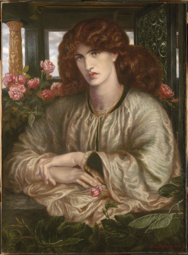 De vrouw van het raam - Dante Gabriel Rossetti