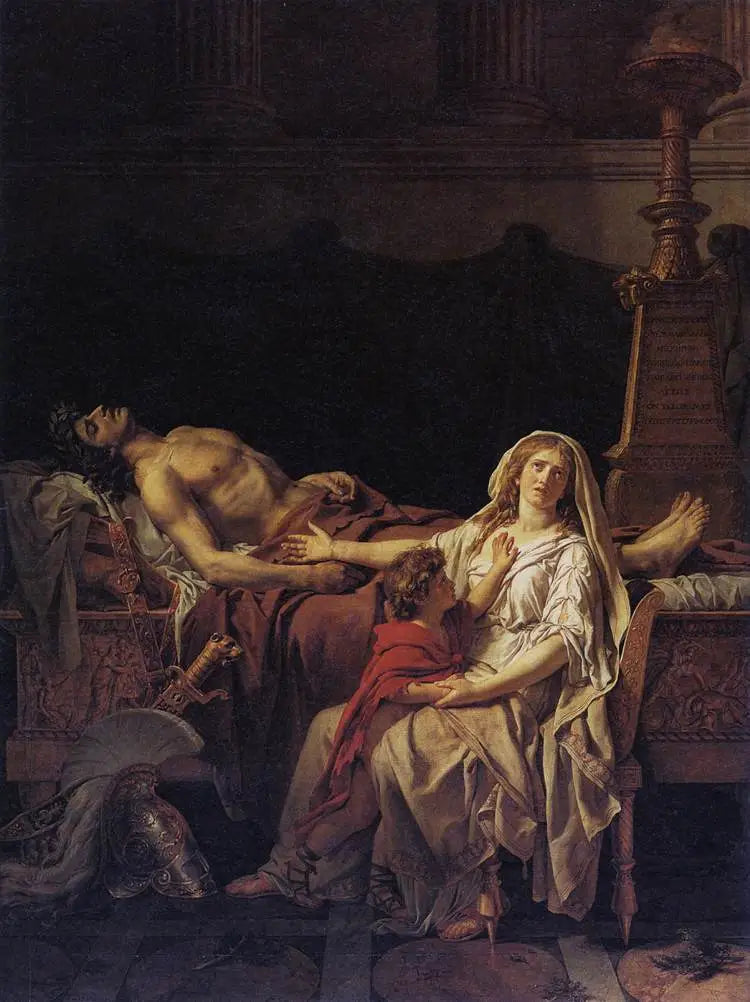 De Pijn van Andromache - Jacques-Louis David