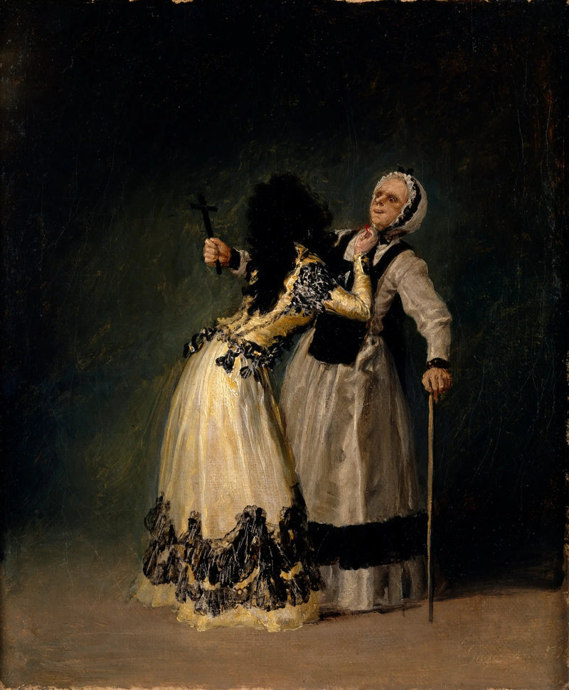 De hertogin van Alba en de bigote - Francisco de Goya