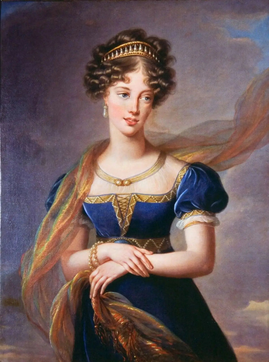 De hertogin van Berry in een blauwe fluwelen jurk - Élisabeth Vigée Le Brun

Source:
La duchesse de Berry en robe de velours bleu - Élisabeth Vigée Le Brun