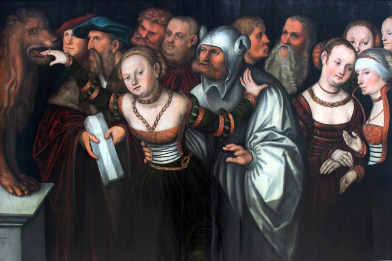 De fabel van de mond van de waarheid - Lucas Cranach de Oudere