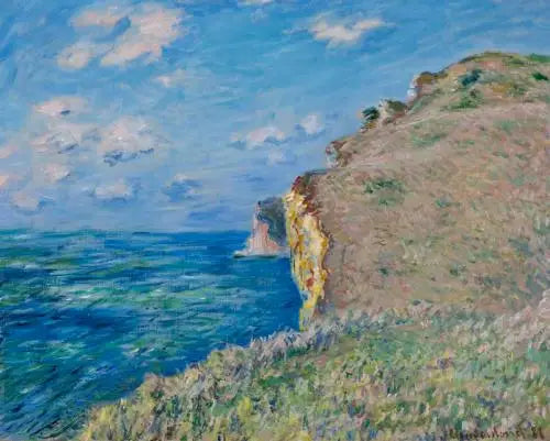 De klif bij Fécamp - Claude Monet