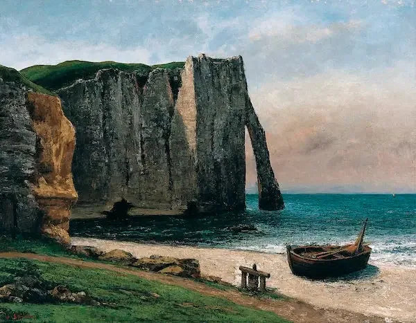 De klif van Étretat - Gustave Courbet