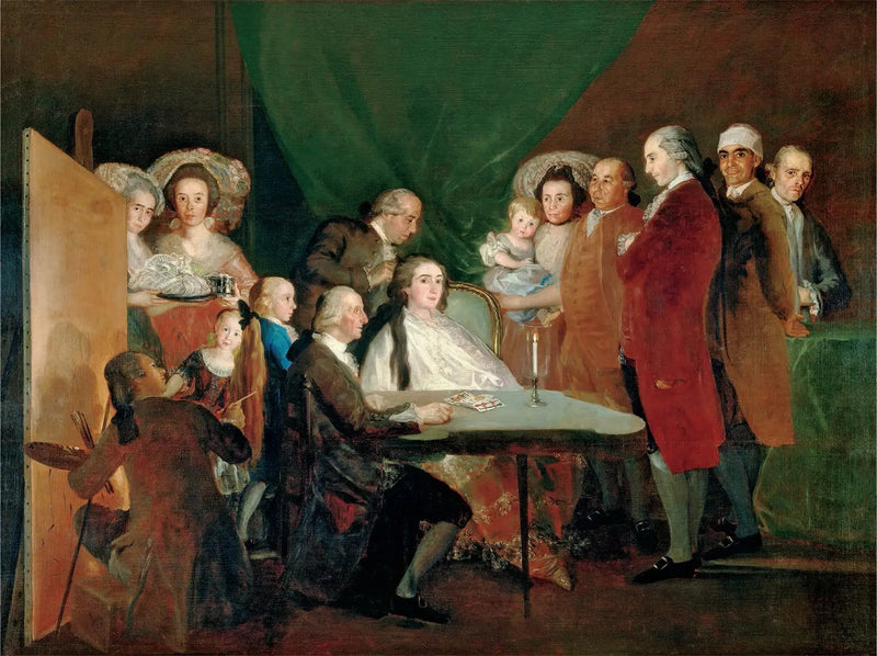 De Familie van de Infante Don Louis de Bourbon - Francisco de Goya