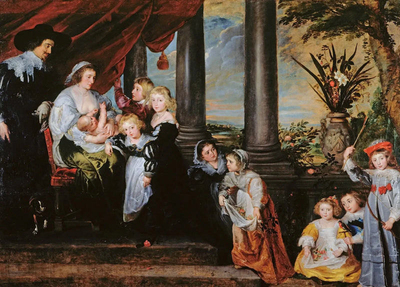 De familie van Sir Balthasar Gerbier - Peter Paul Rubens