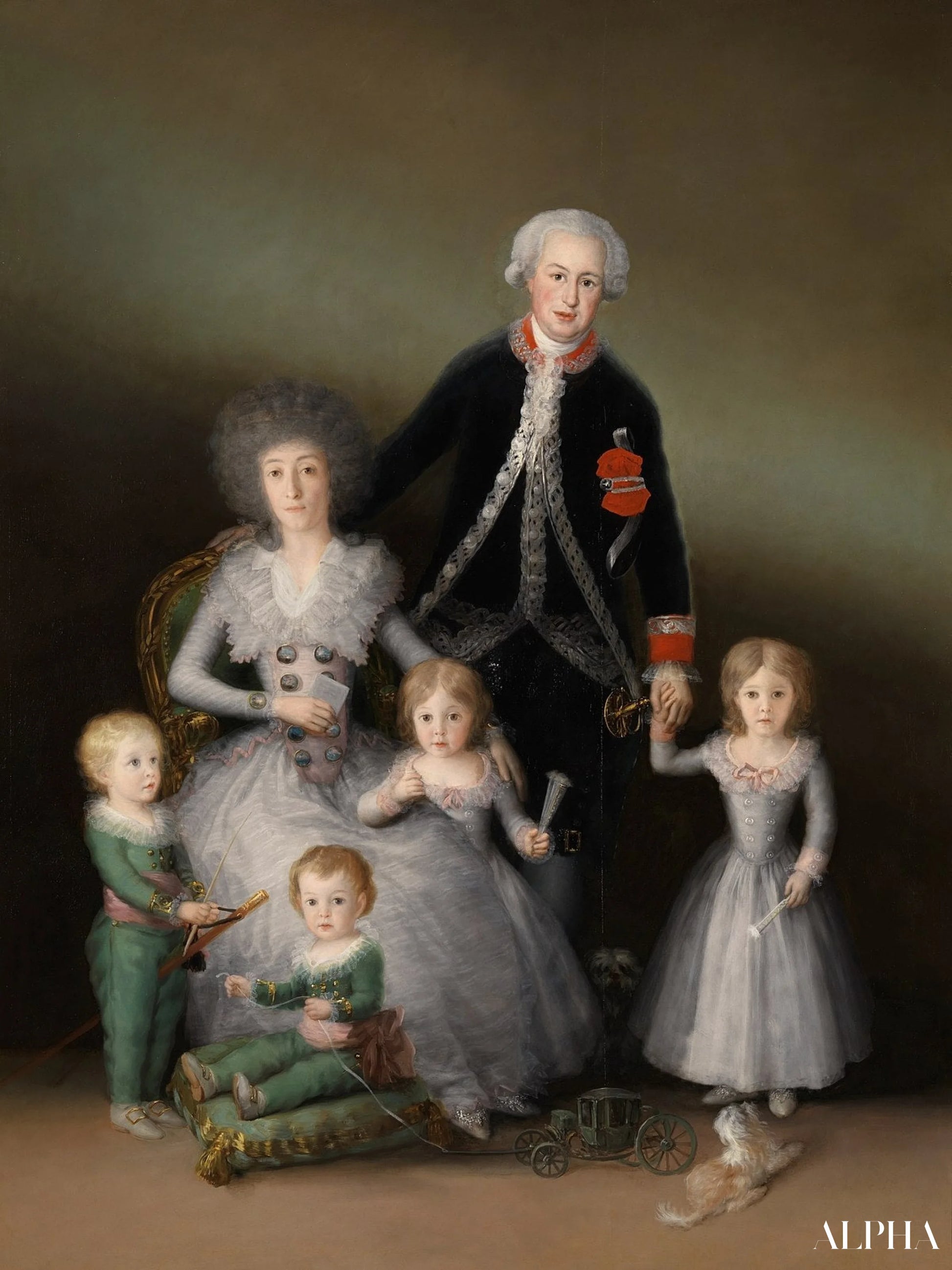De Familie van de hertog van Osuna - Francisco de Goya - Reproducties van schilderijen en hoogwaardige schilderijen