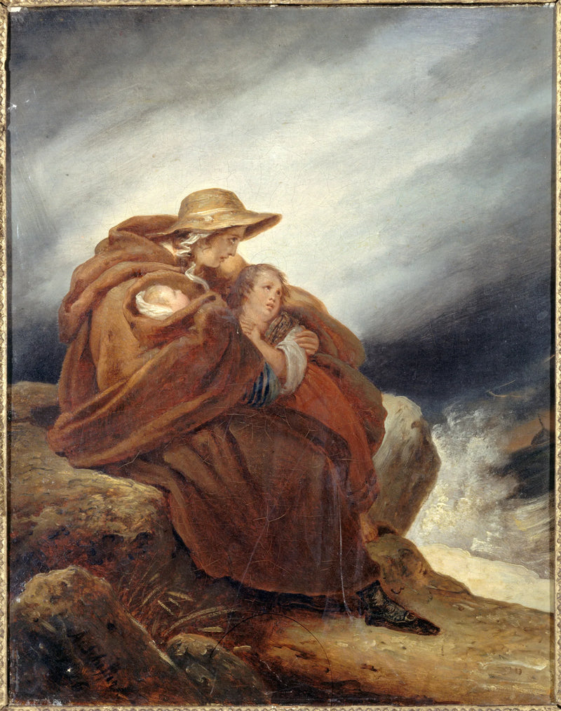 De familie van de zeeman - Ary Scheffer