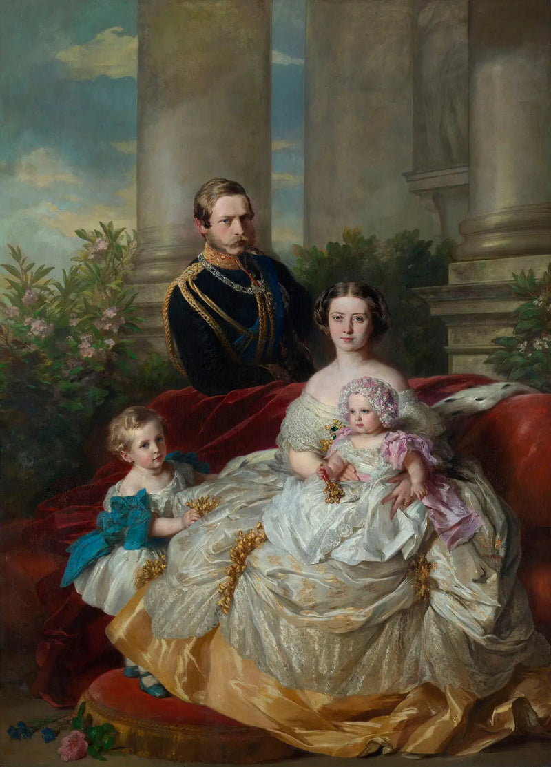 De familie van de erfprins en de erfprinses Frédéric-Guillaume van Pruisen - Franz Xaver Winterhalter

Source:
La famille du prince héritier et de la princesse héritière Frédéric-Guillaume de Prusse - Franz Xaver Winterhalter